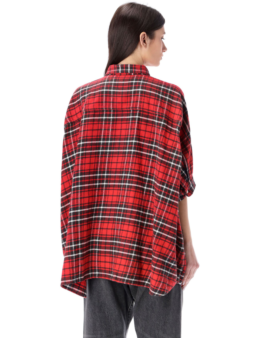 Plaid oversized boxy shirt - Spazio Pritelli