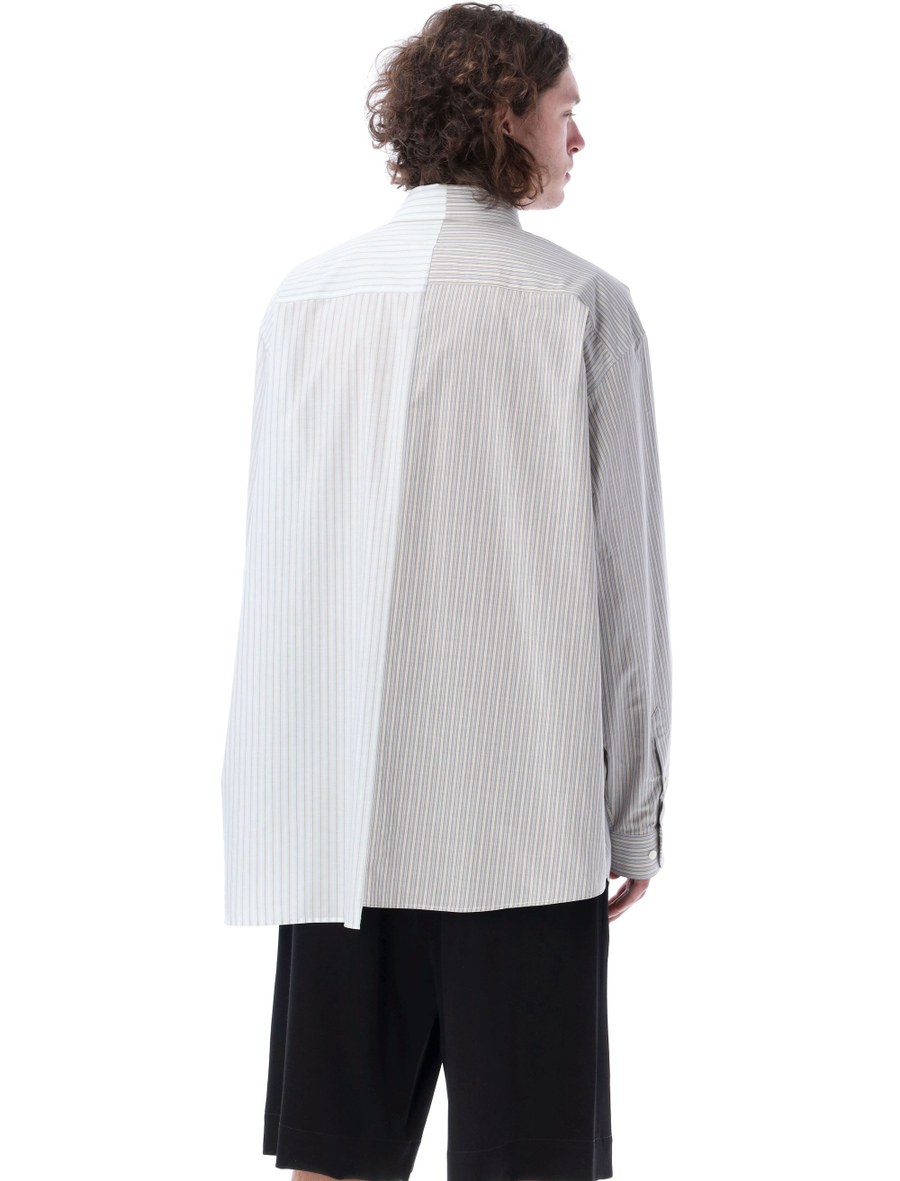 Asymmetric striped shirt - Spazio Pritelli