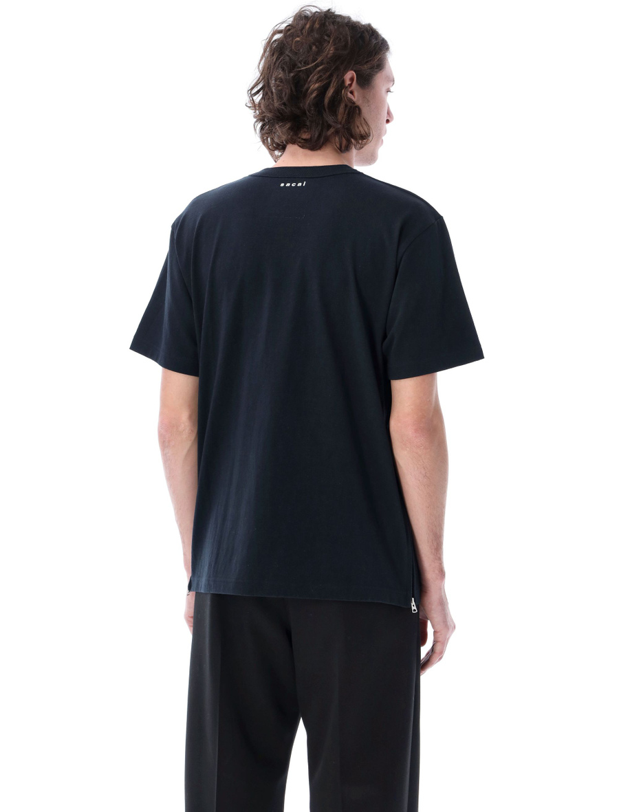 Side zip cotton T-Shirt - Spazio Pritelli