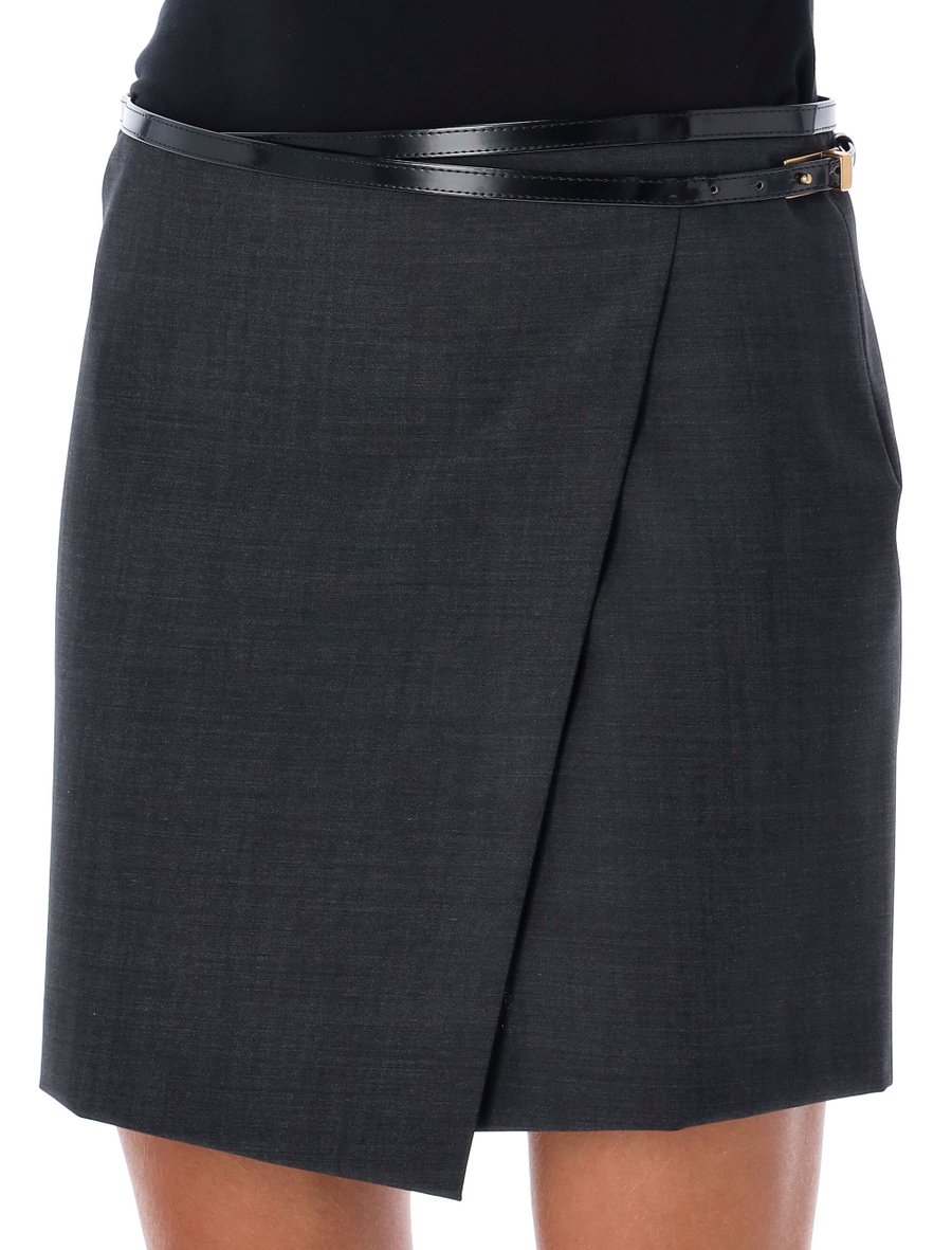 Belt detail mini skirt - Spazio Pritelli