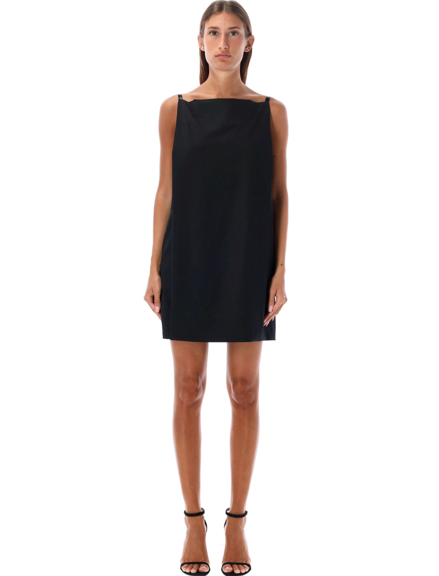 Belt detail mini dress - Spazio Pritelli
