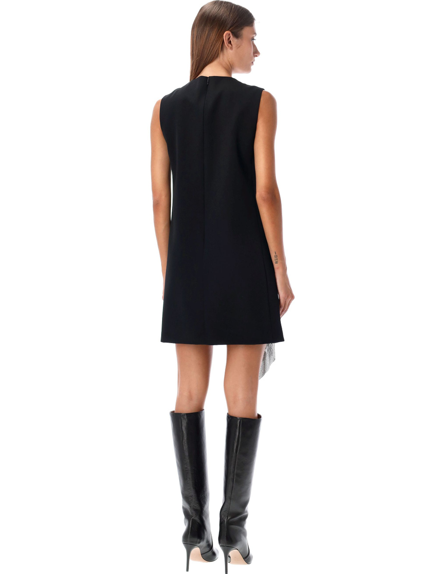 Metal mesh insert shift mini dress - Spazio Pritelli