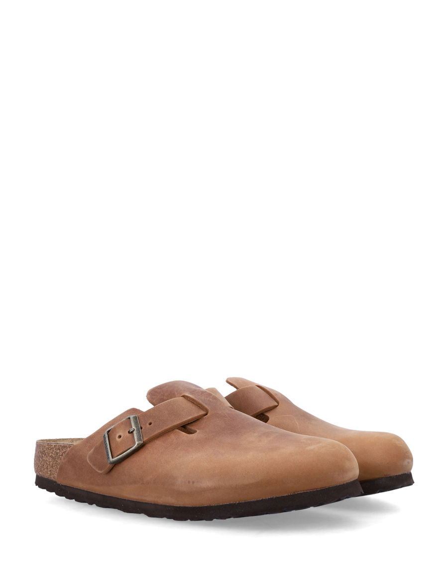 Boston oiled leather clogs - Spazio Pritelli