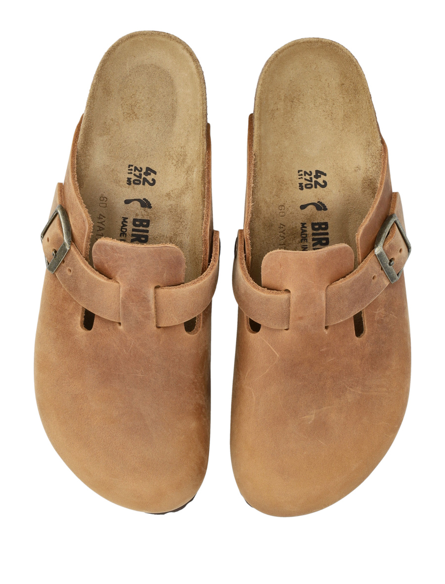 Boston oiled leather clogs - Spazio Pritelli