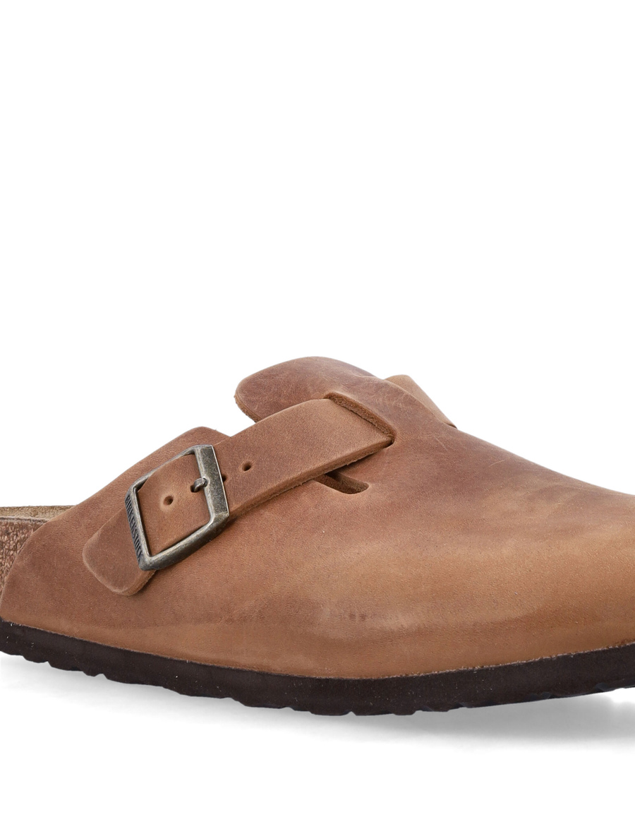 Boston oiled leather clogs - Spazio Pritelli