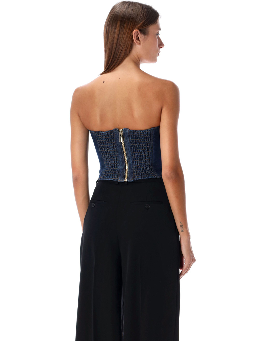 Bustier denim top - Spazio Pritelli