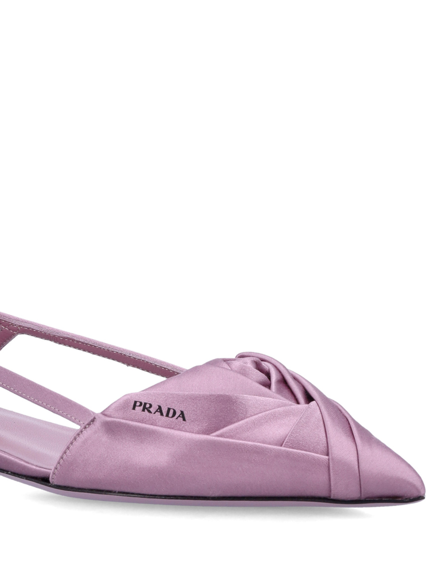 Satin cut-out ballerinas - Spazio Pritelli