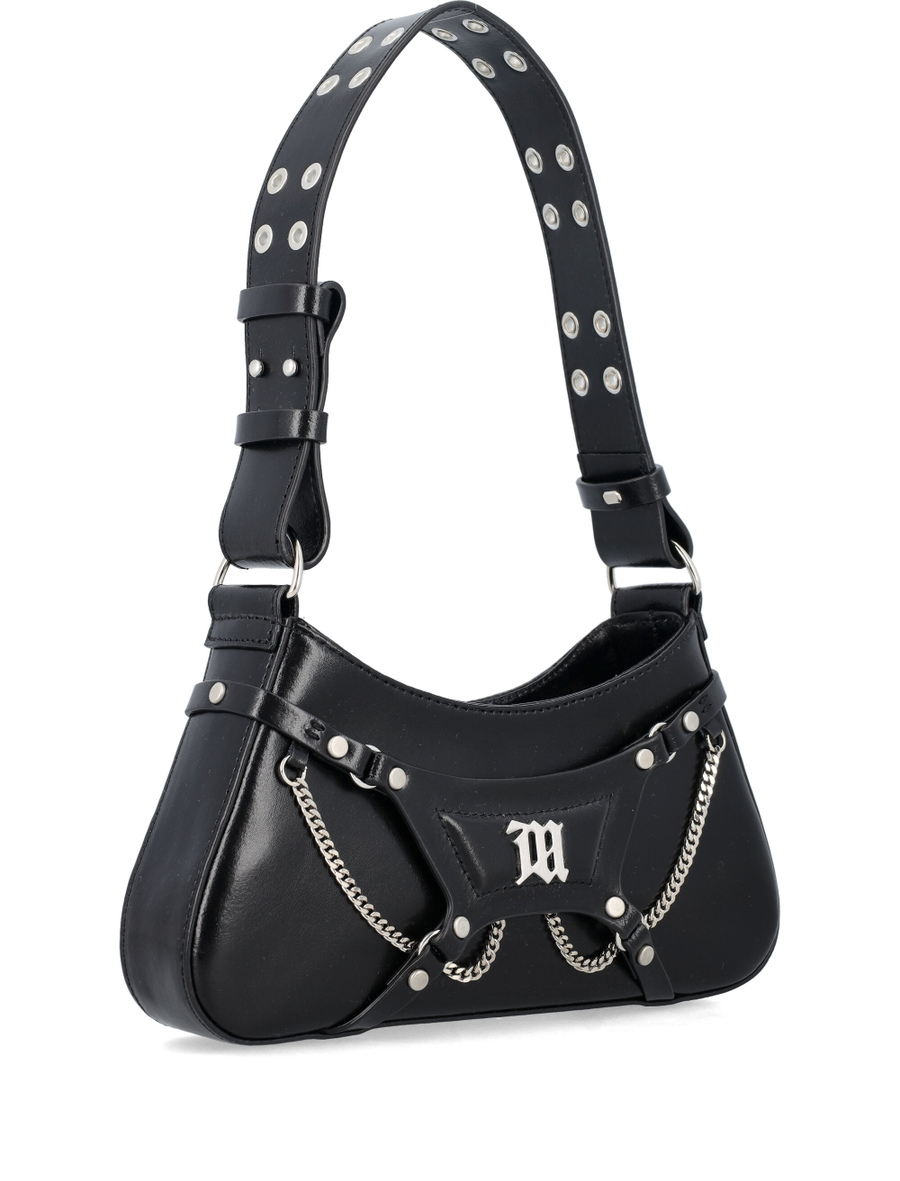 LEATHER FETISH SHOULDER BAG - Spazio Pritelli