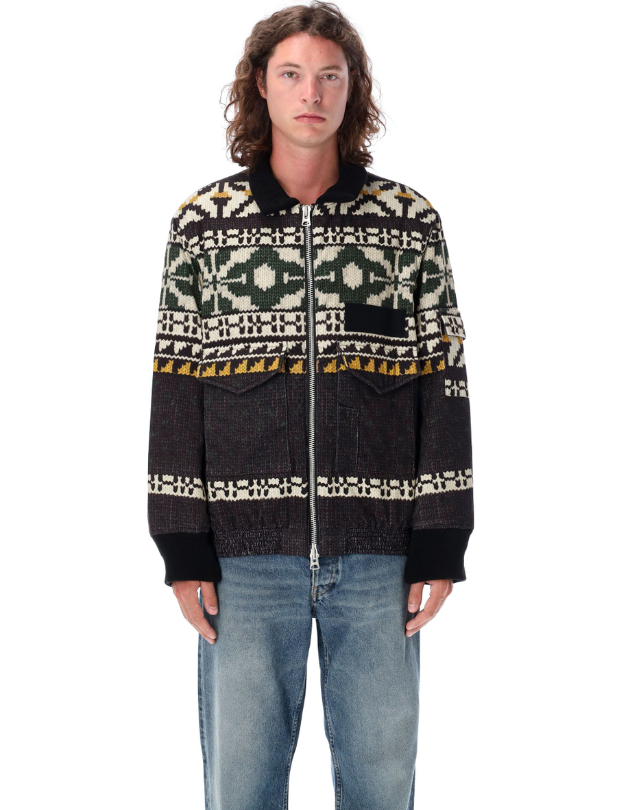 Pattern knit jacket - Spazio Pritelli