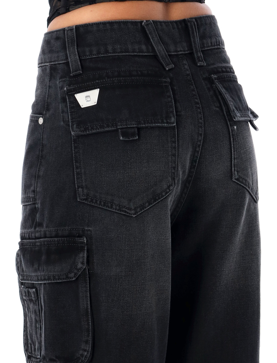 Denim cargo trousers - Spazio Pritelli