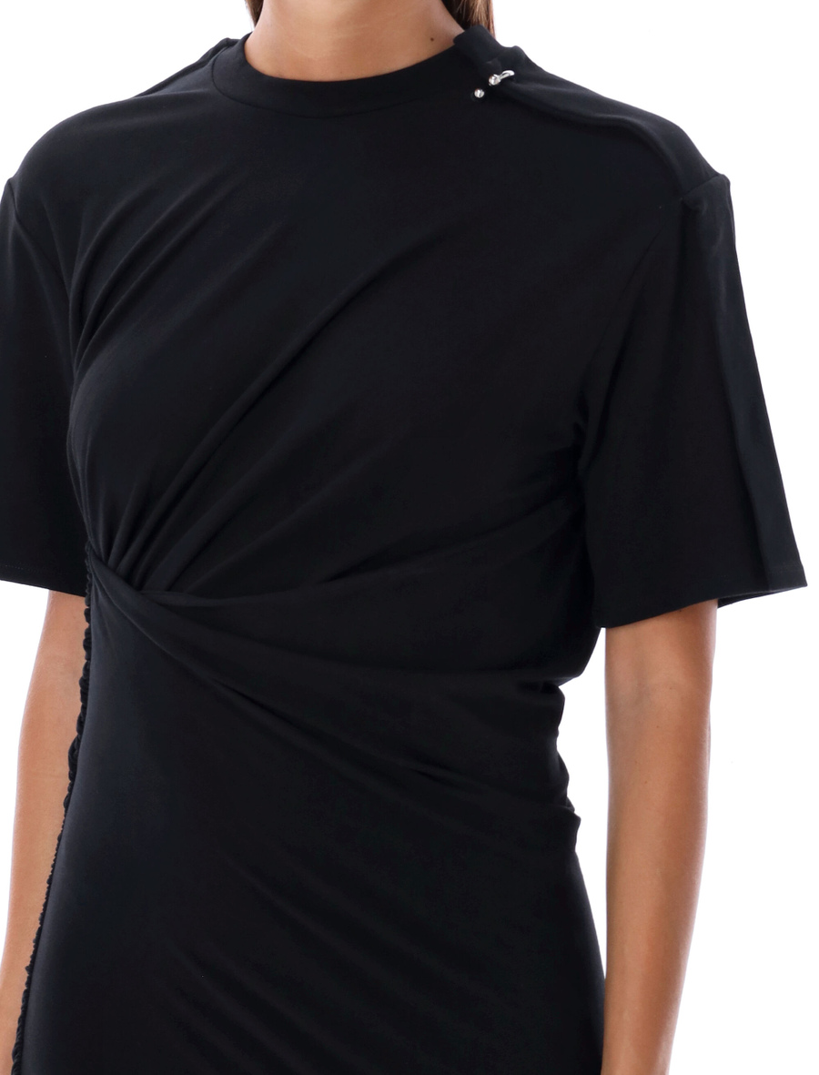 Ruched cotton mini dress - Spazio Pritelli