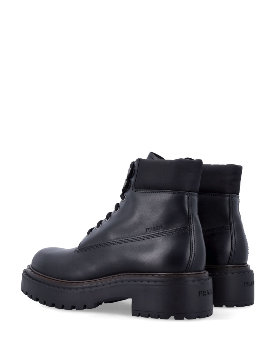 Leather combact boots - Spazio Pritelli