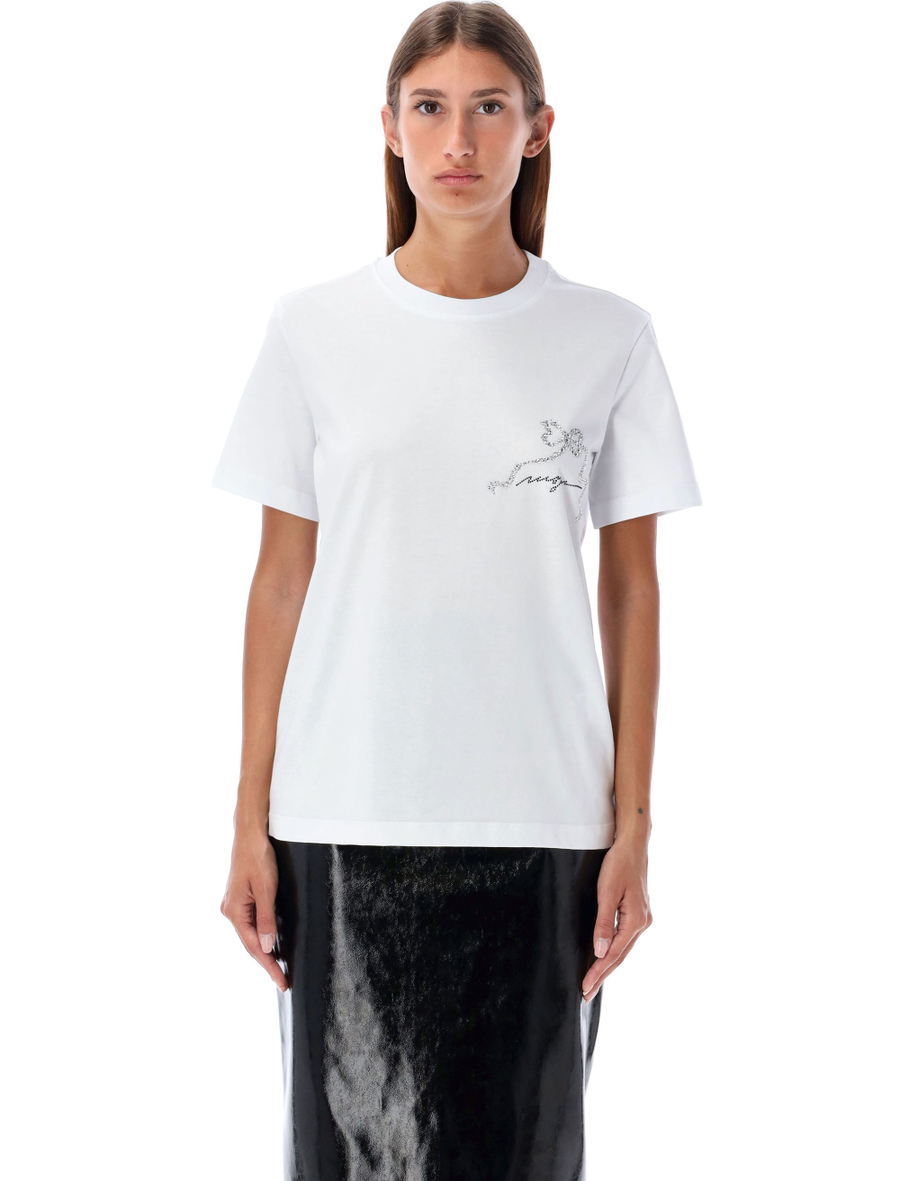 Crystal ribbon t-shirt - Spazio Pritelli