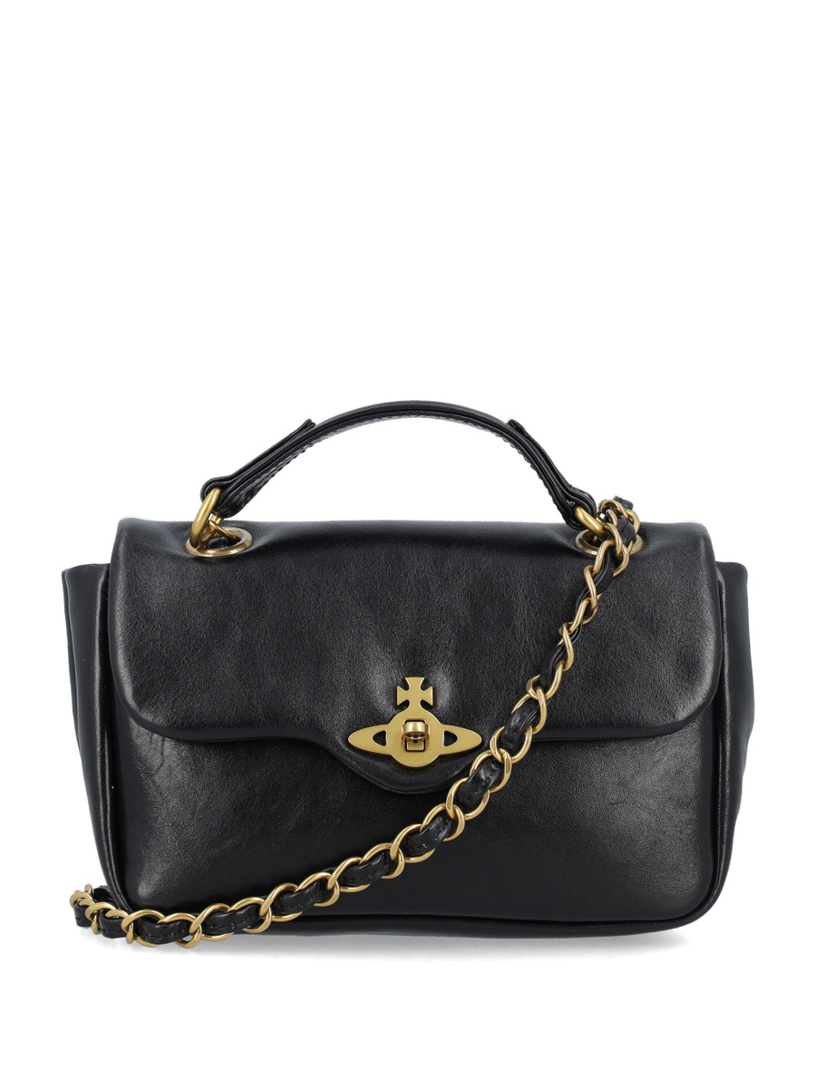 Anita chain shoulder bag color BLACK Spazio Pritelli Official Website