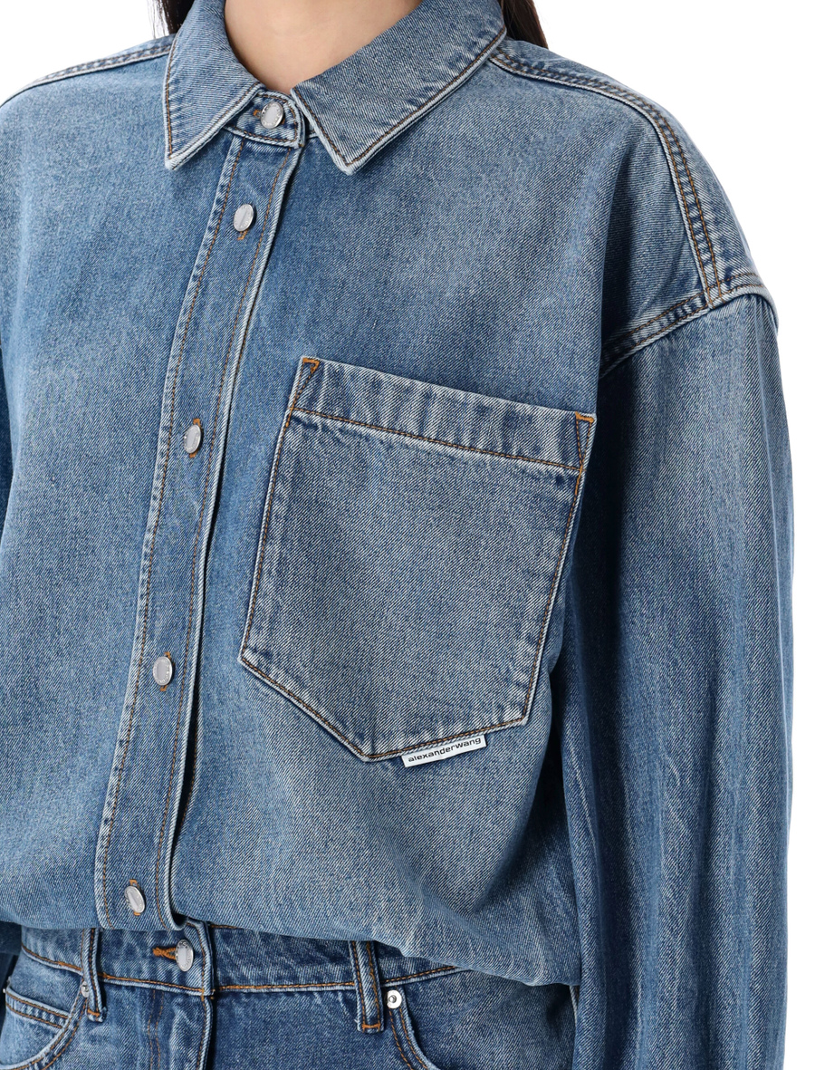 Pre-styled denim shirtdress - Spazio Pritelli
