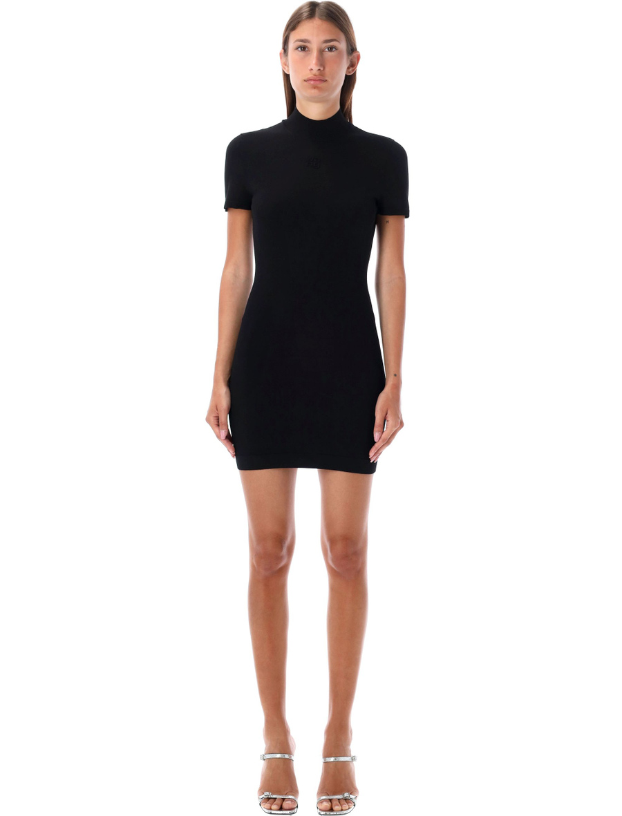 Mock neck t-shirt dress - Spazio Pritelli