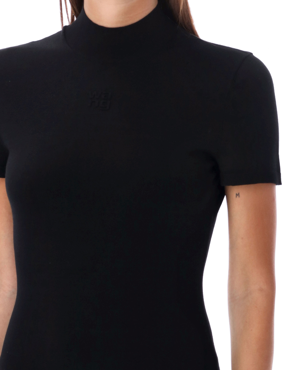 Mock neck t-shirt dress - Spazio Pritelli