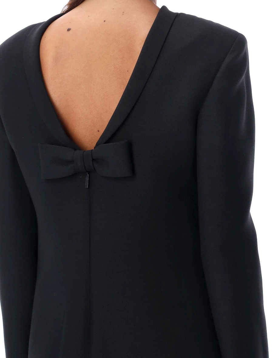 Open back bow mini dress - Spazio Pritelli