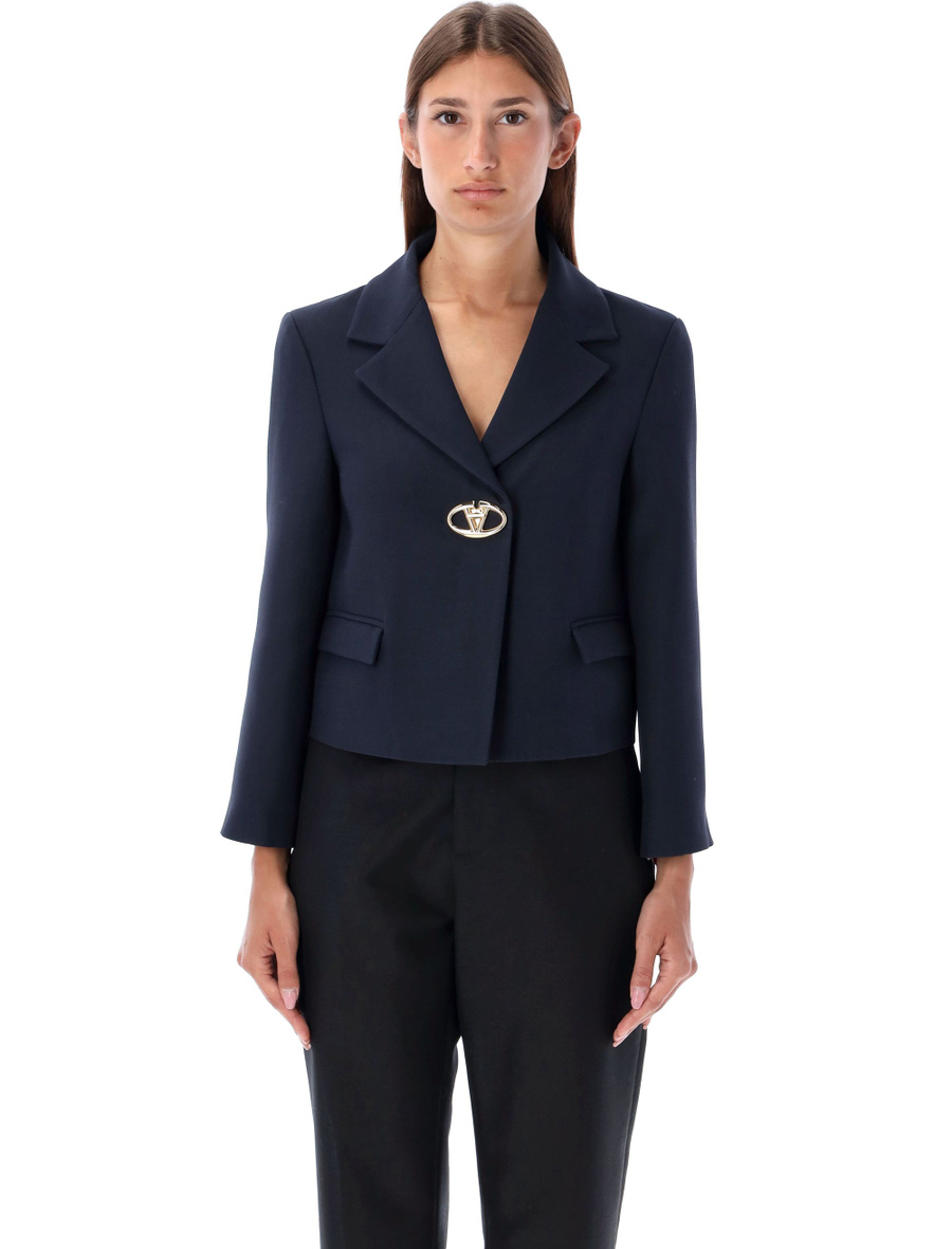 Short V Logo jacket - Spazio Pritelli