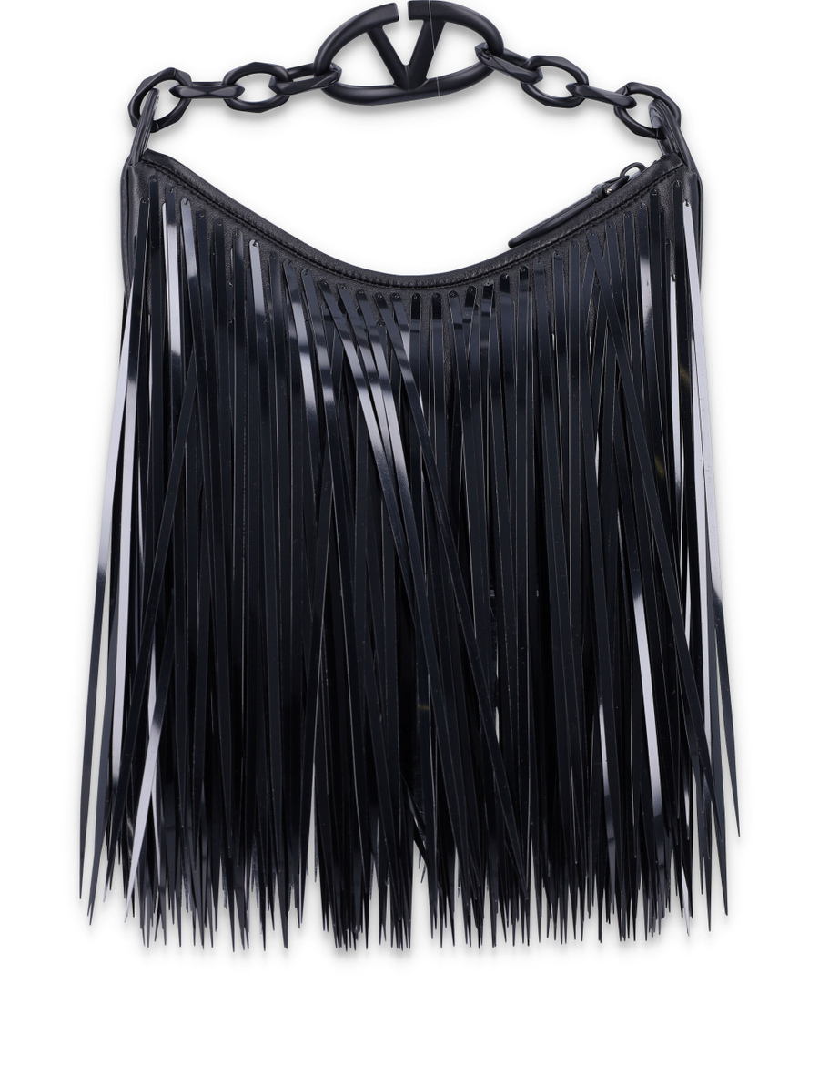 VLogo Moon Mini Hobo Bag with sequin fringes - Spazio Pritelli