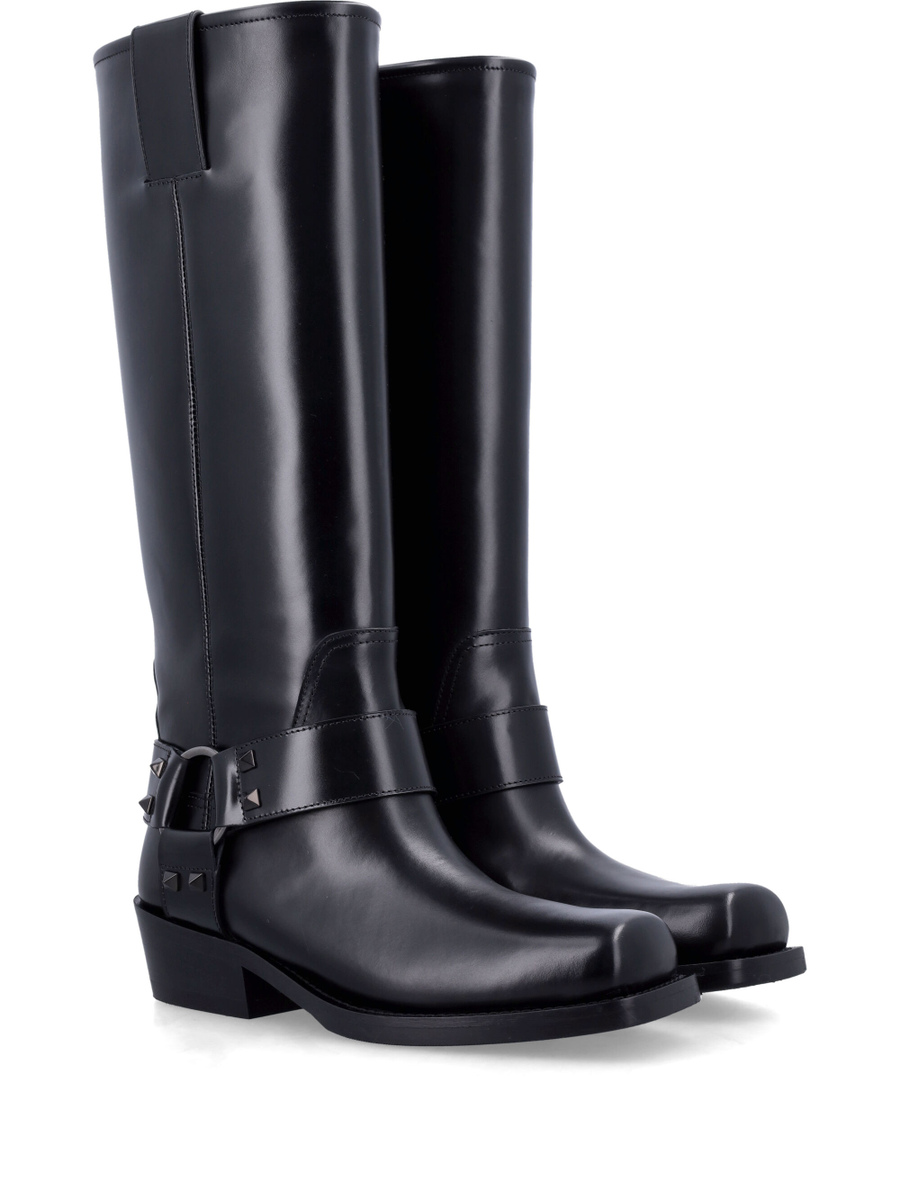 Rockstud biker boot - Spazio Pritelli