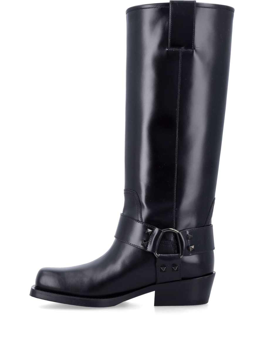 Rockstud biker boot - Spazio Pritelli