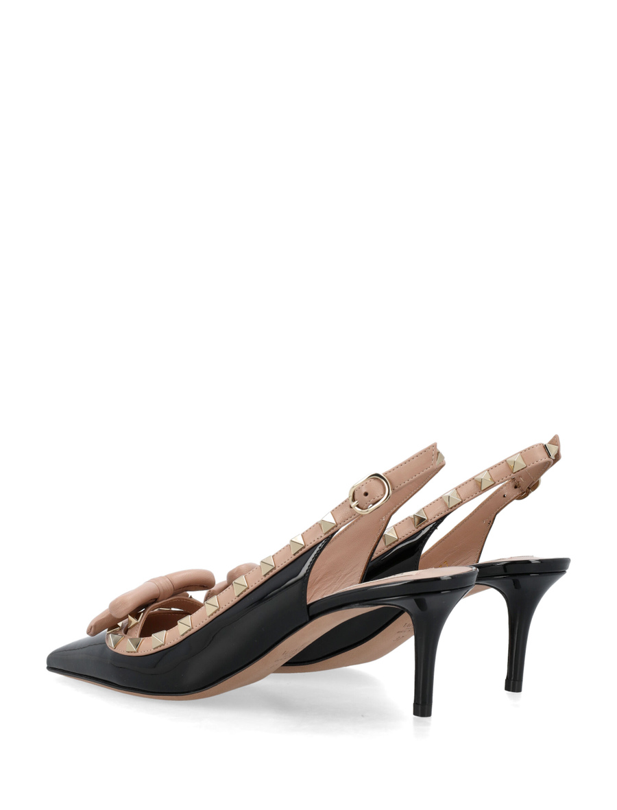 Rockstud Bow Slingback Pump - Spazio Pritelli