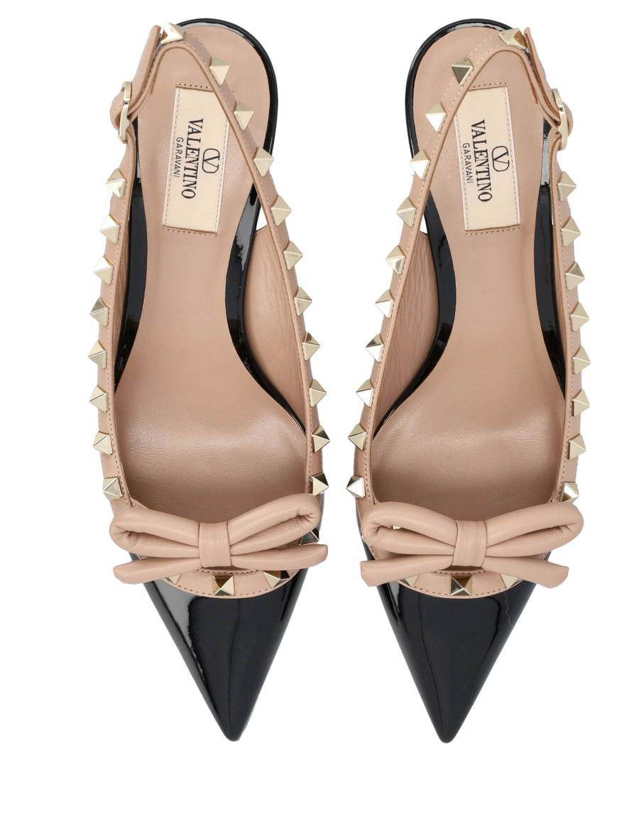 Rockstud Bow Slingback Pump - Spazio Pritelli