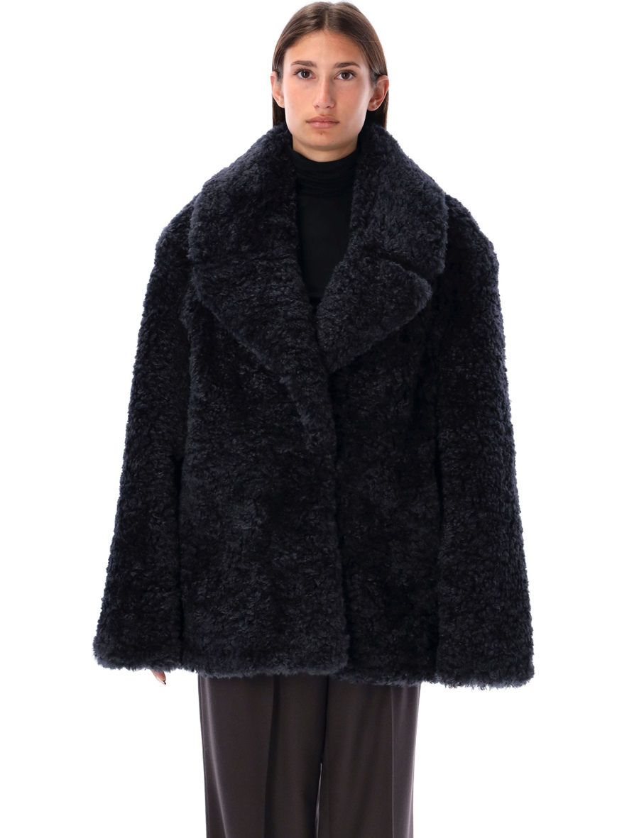 Eco fur short coat - Spazio Pritelli