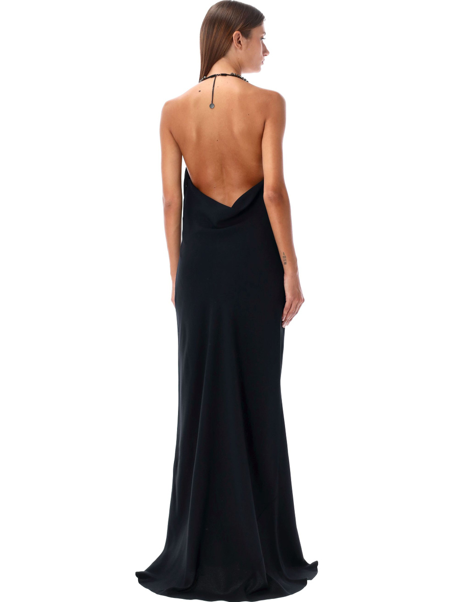 Crystal straps long dress - Spazio Pritelli