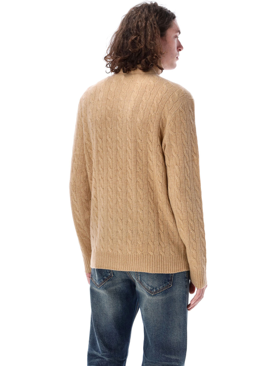 Cable knit high-neck sweater - Spazio Pritelli
