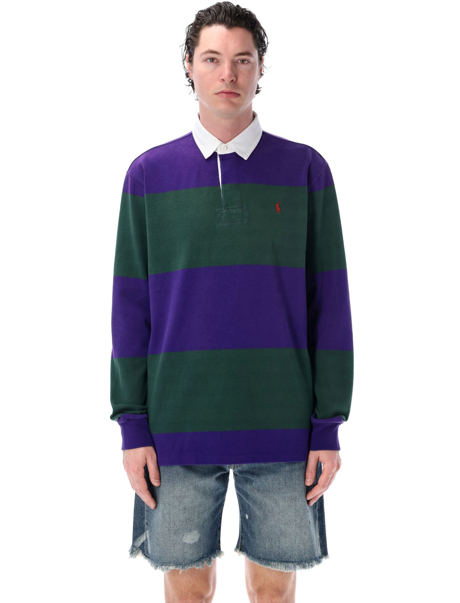 Classic fit striped rugby shirt - Spazio Pritelli