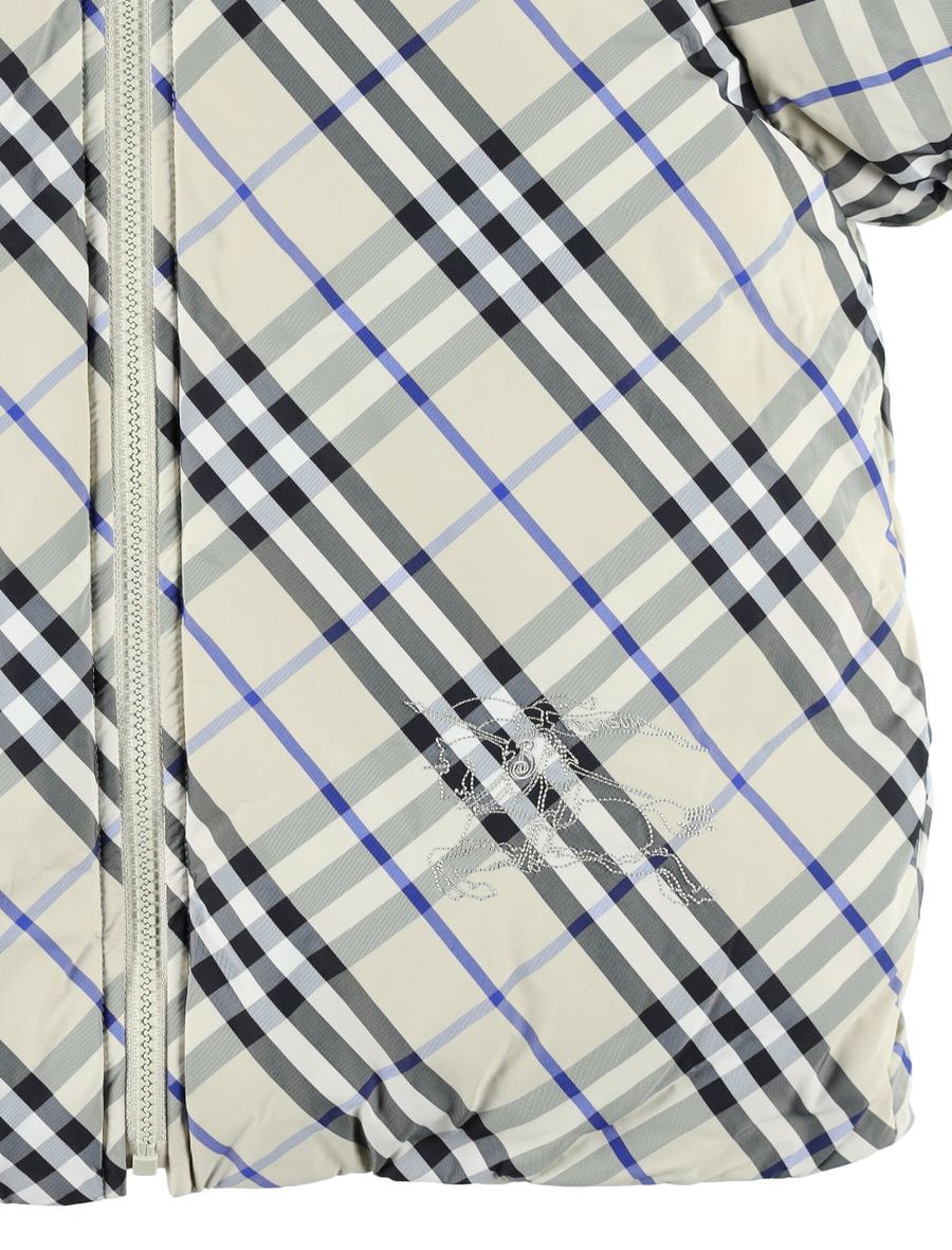 Kid - Reversible check downjacket - Spazio Pritelli