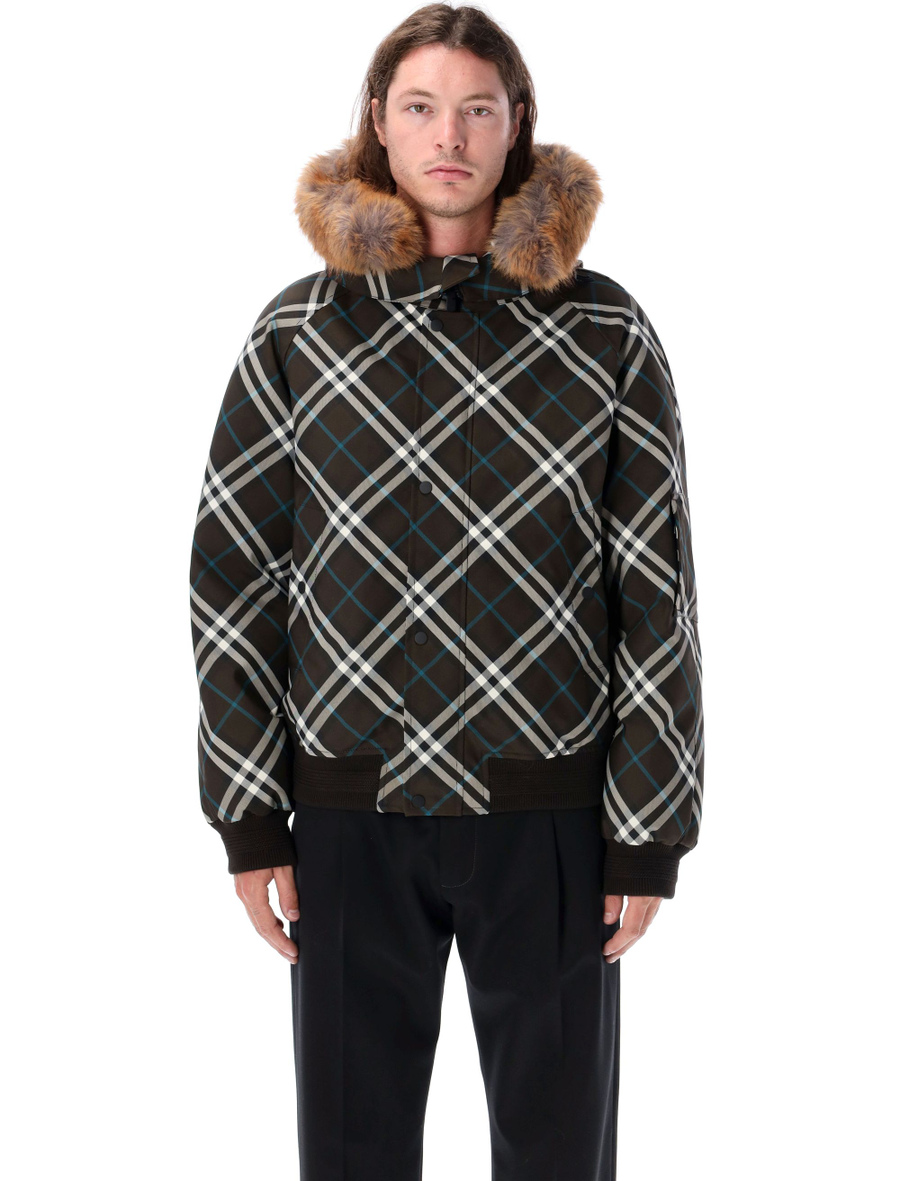 Check puffer jacket - Spazio Pritelli