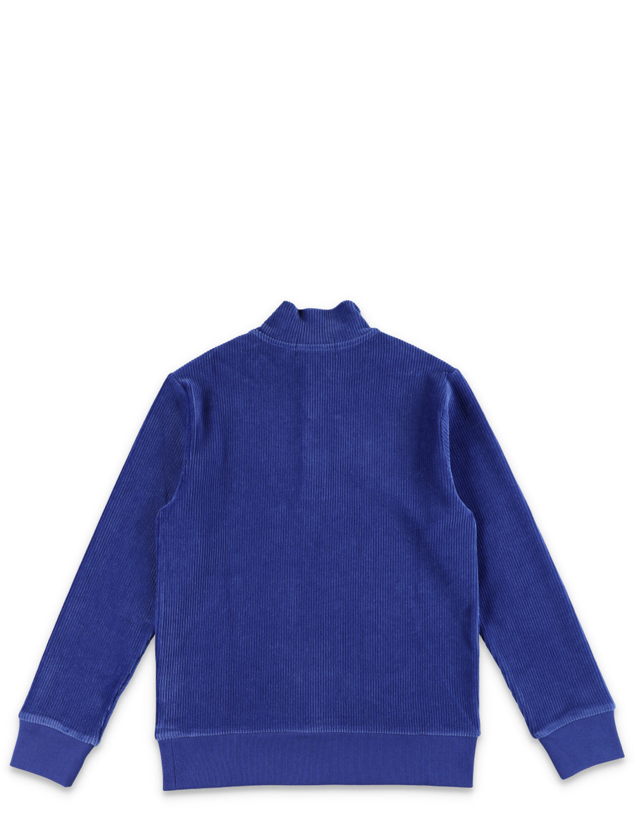 Kid - Knit corduroy quarter-zip pullover - Spazio Pritelli