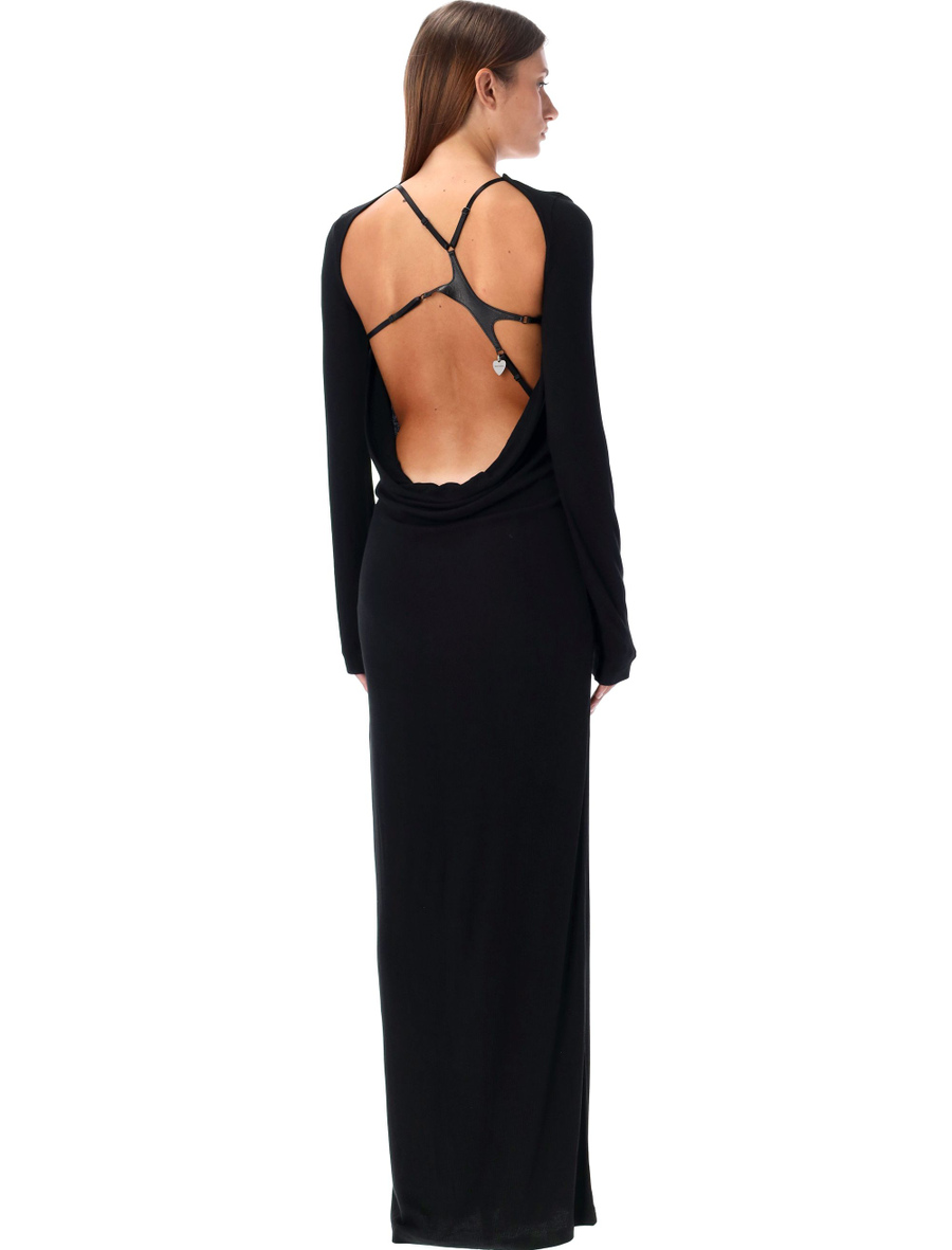 Etrixie ribbed long dress - Spazio Pritelli