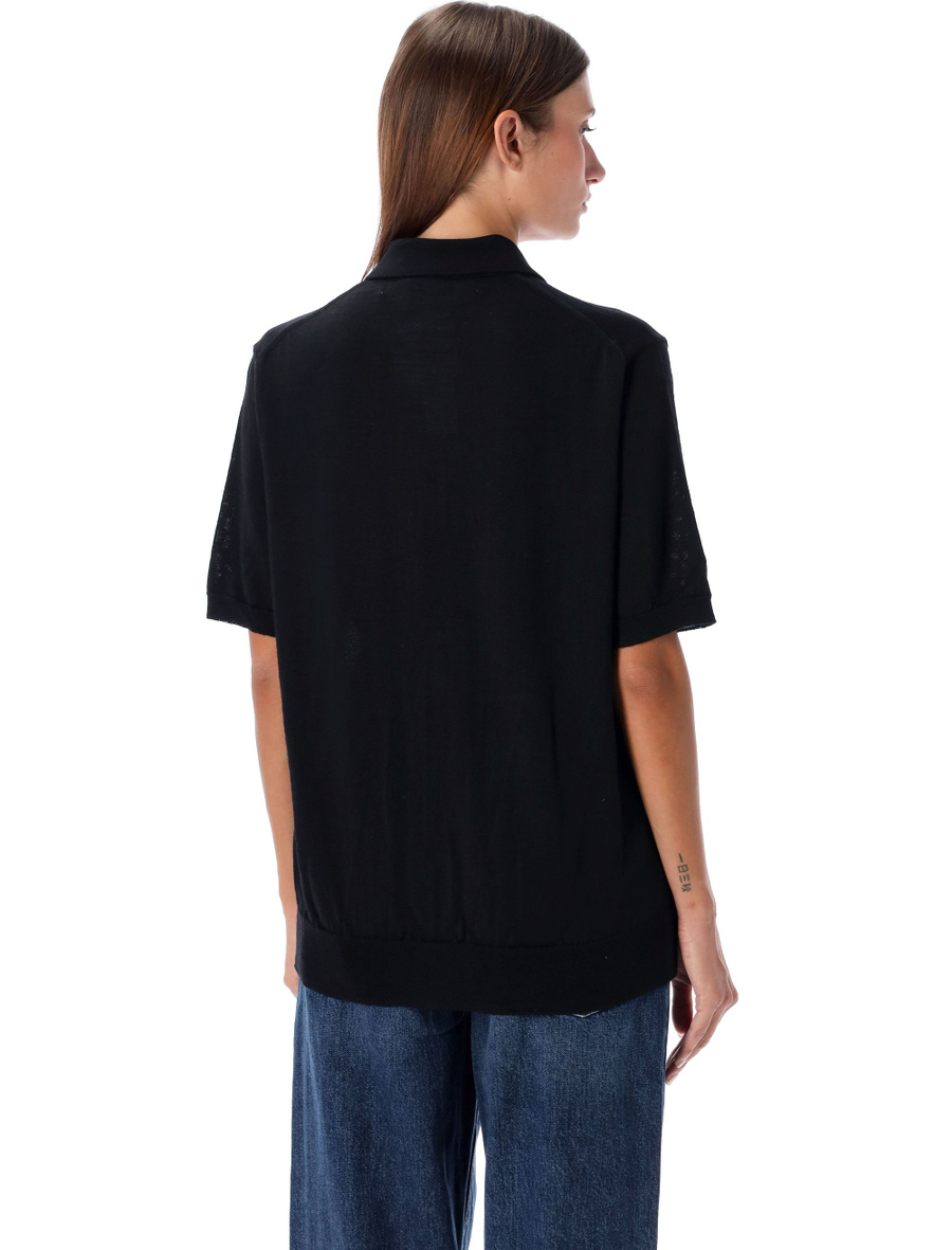 Red Heart knit polo shirt - Spazio Pritelli