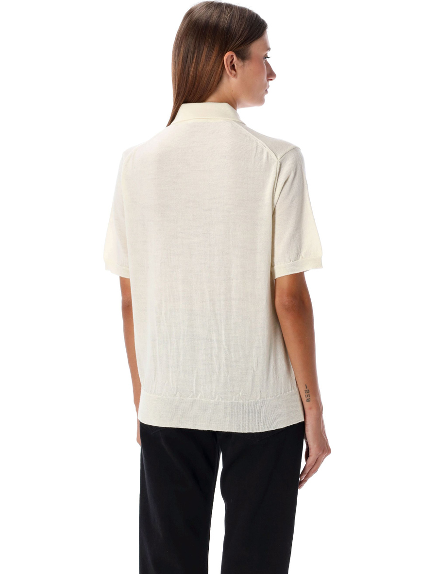 Red Heart knit polo shirt - Spazio Pritelli