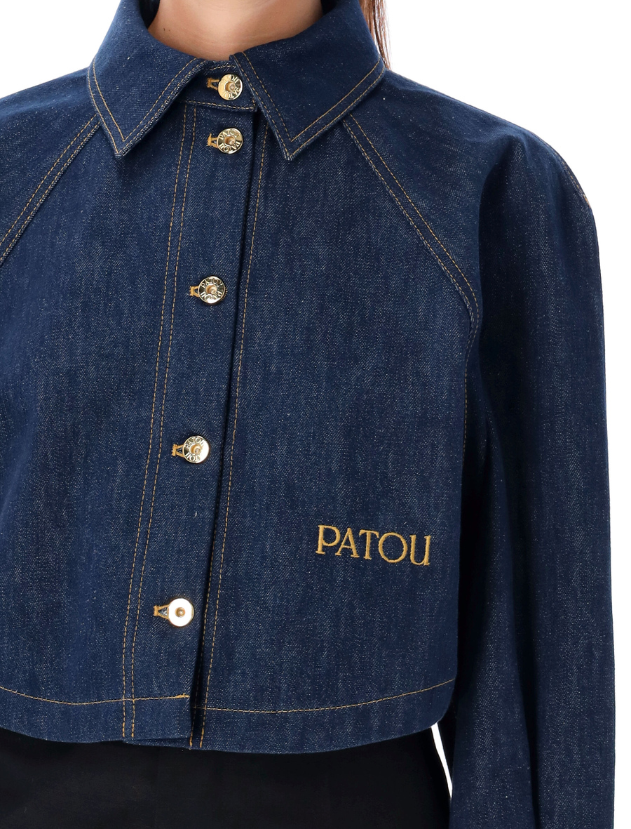 Cropped denim shirt - Spazio Pritelli