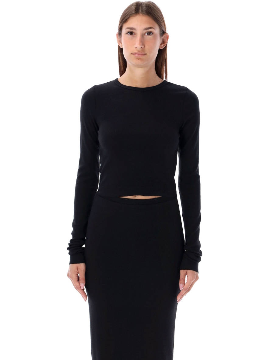 Cropped long sleeve top - Spazio Pritelli