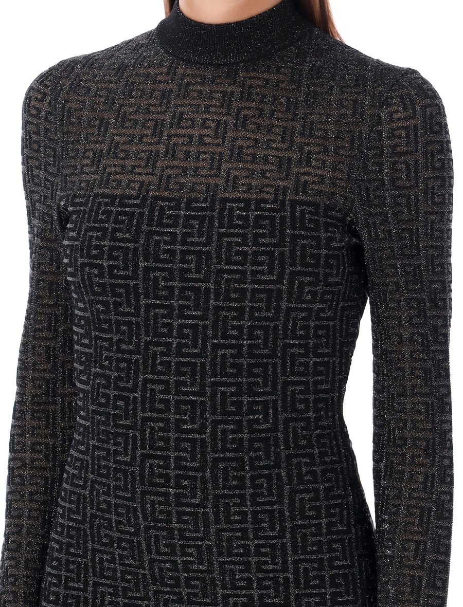 Monogram 3D mini dress - Spazio Pritelli
