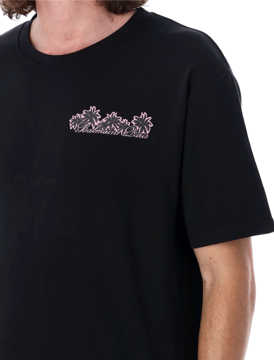 Palm print t-shirt - Spazio Pritelli