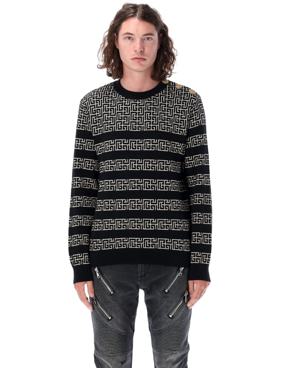 Monogram marinier sweater - Spazio Pritelli