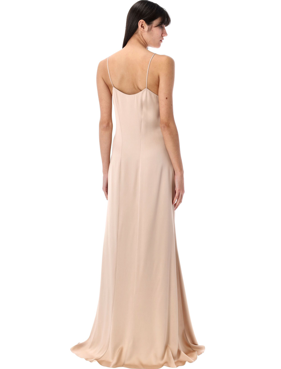 Matt satin long dress - Spazio Pritelli