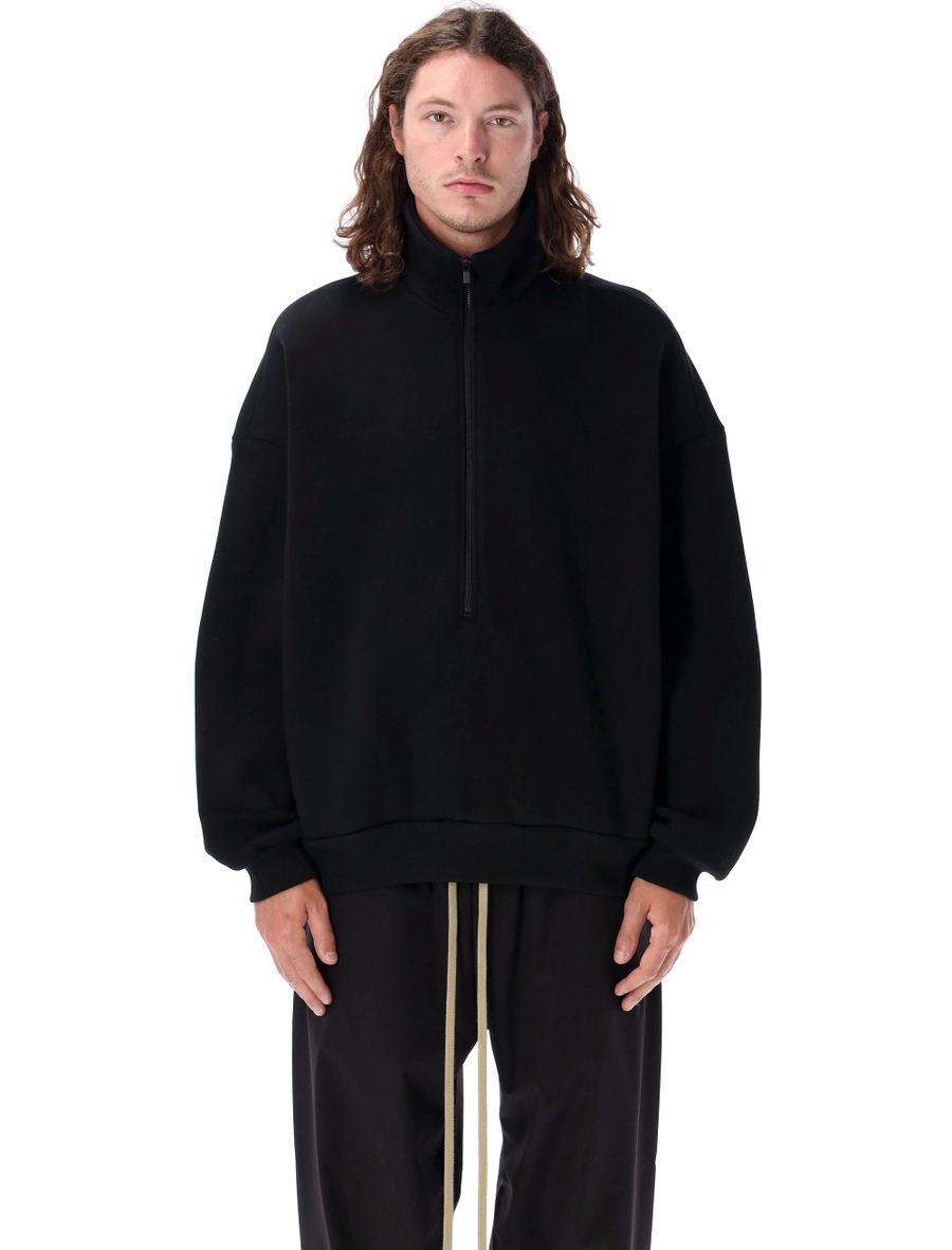 Half zip mockneck sweatshirt - Spazio Pritelli