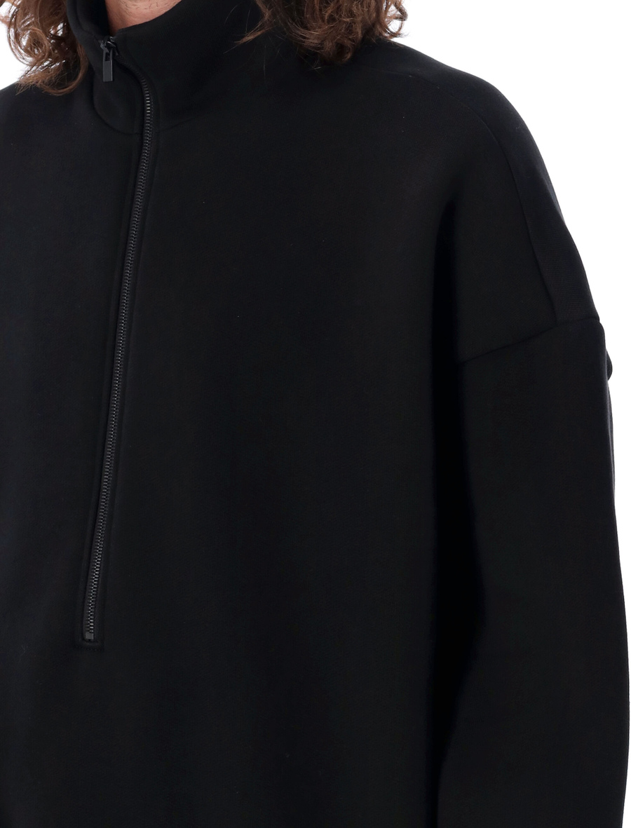 Half zip mockneck sweatshirt - Spazio Pritelli