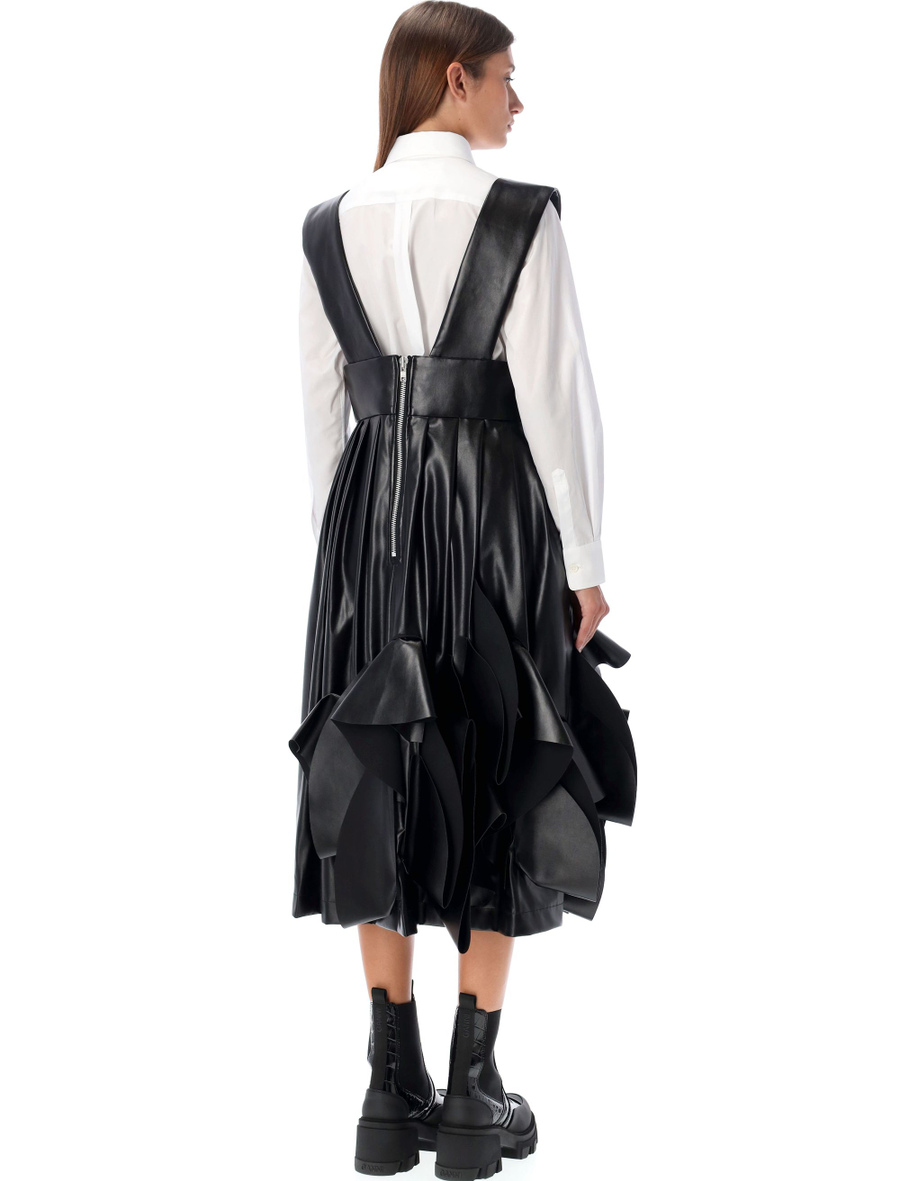 Eco leather skirt salopette - Spazio Pritelli