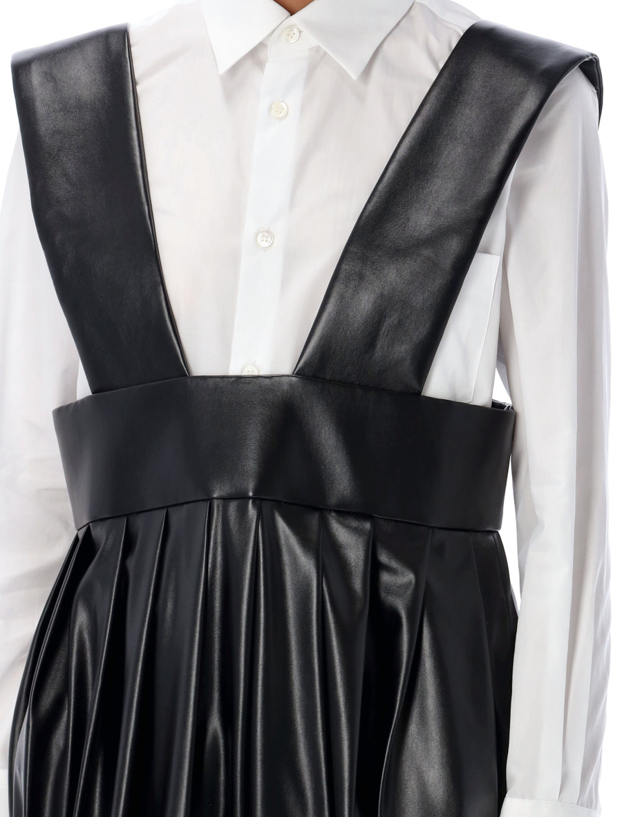 Eco leather skirt salopette - Spazio Pritelli