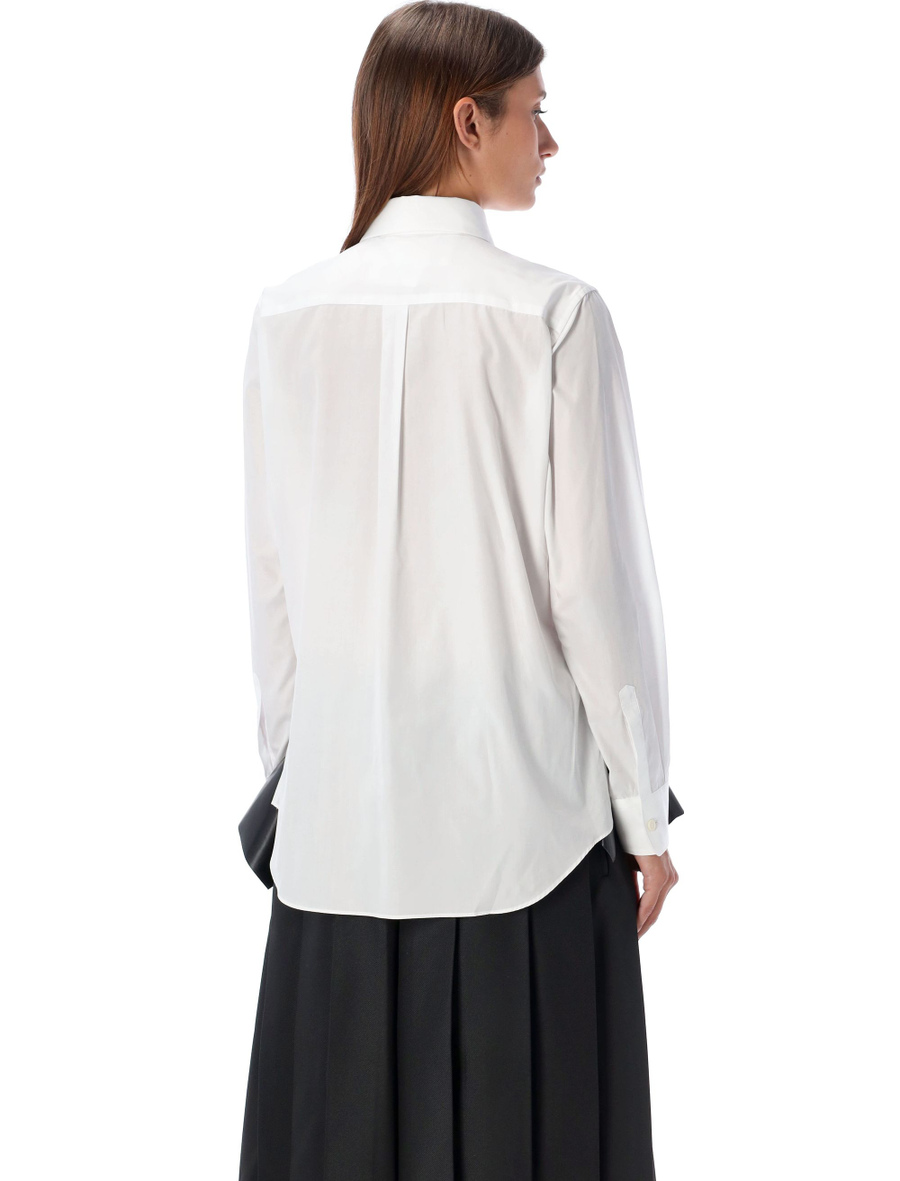 Ruffled popeline shirt - Spazio Pritelli
