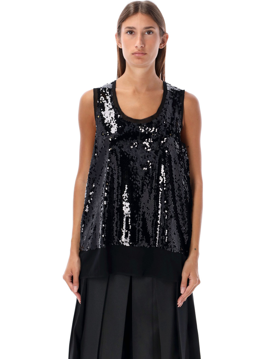 Sequin tank top - Spazio Pritelli